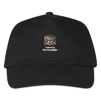 Turn Up the Nostalgia - Kids’ Baseball Cap - black - Front