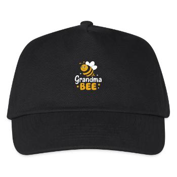 Honigbiene Imker Bienen Biene - Kinder Basecap - Schwarz - Vorne