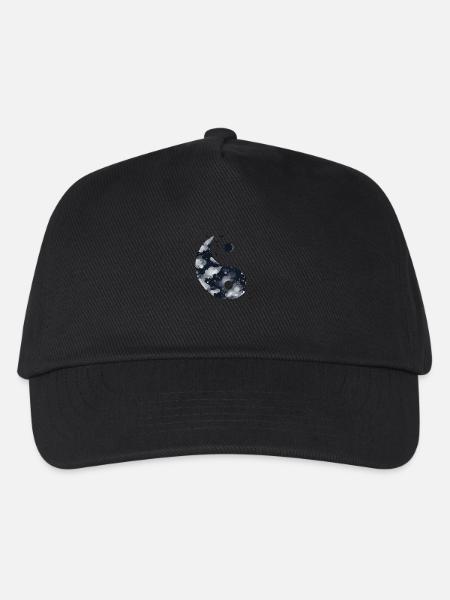 Yin Yang - Kinder Basecap - Schwarz