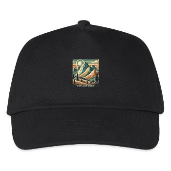 Explore more - Kinder Basecap - Schwarz - Vorne