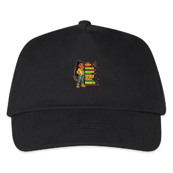 I Am Black Child History Month African American - Kids’ Baseball Cap - black - Front