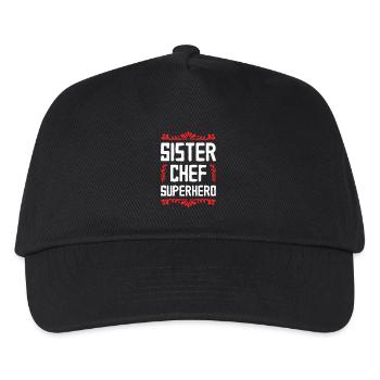 Sister Superhero - Kids’ Baseball Cap - black - Front
