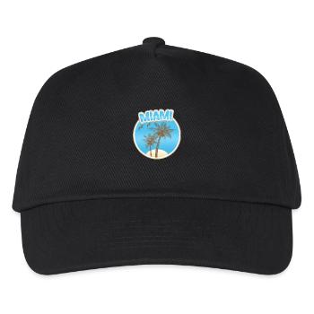 Urlaub Miami - Kinder Basecap - Schwarz - Vorne