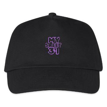 31 - Kids’ Baseball Cap - black - Front