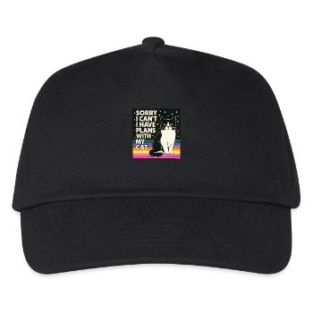 Tut mir leid, ich kann keine Pflanzen mit meiner Katze haben - Kinder Basecap - Schwarz - Vorne