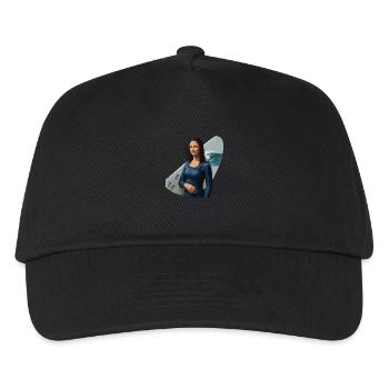 Mona Lisa surf babe - Casquette de baseball Enfant - noir - Devant