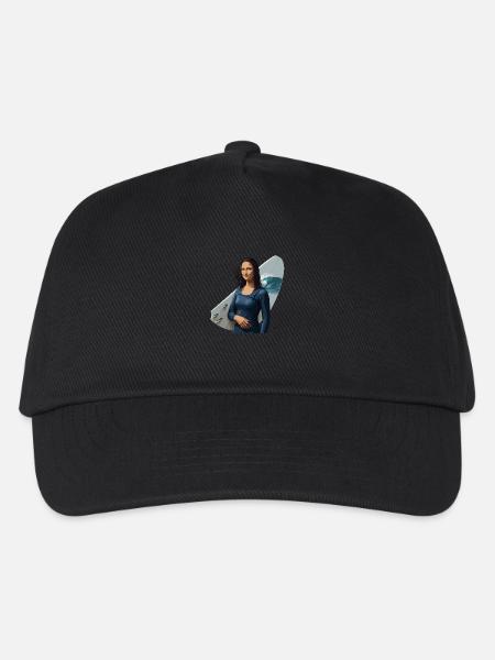 Mona Lisa Surf Babe - Kinder Basecap - Schwarz