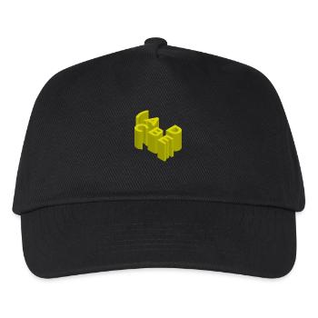 Stilvolles, minimalistisches Design - Kinder Basecap - Schwarz - Vorne