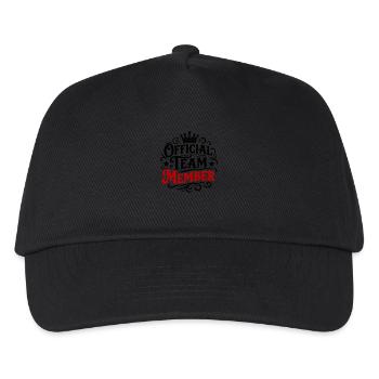 Team Mitglied Offiziell - Kinder Basecap - Schwarz - Vorne