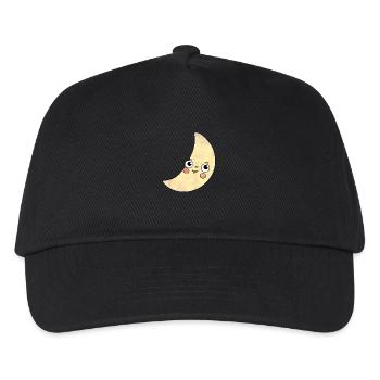 Kosmischer Mond - Kinder Basecap - Schwarz - Vorne