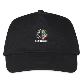 Brain Autis Autism Awareness Tag - Kinder Basecap - Schwarz - Vorne