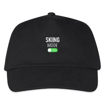 Skiing Mode On - Ski - Skiing - Directions - Kids’ Baseball Cap - black - Front