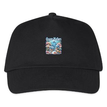 Ocean Matters | Keep our oceans clean - Kids’ Baseball Cap - black - Front