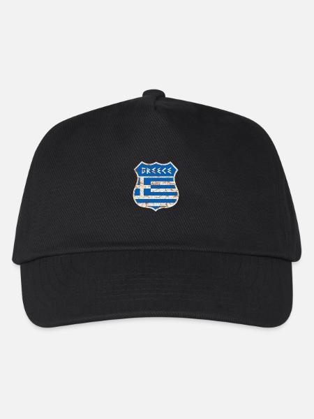 Greece - Kinder Basecap - Schwarz