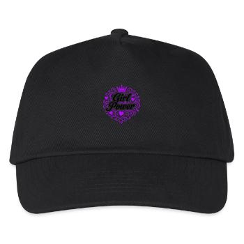 Frauenpower Spruch - Kinder Basecap - Schwarz - Vorne