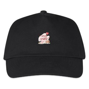 Pig lover - Kids’ Baseball Cap - black - Front