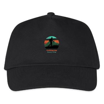 Trekking day Chamonix - Kids’ Baseball Cap - black - Front