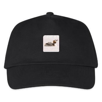 Great crested grebe - Kids’ Baseball Cap - black - Front