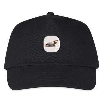 Great crested grebe - Kids’ Baseball Cap - black - Front