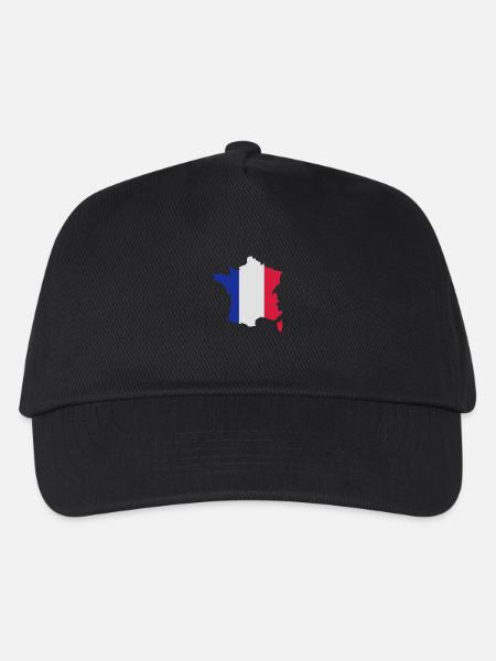frankreich_landflagge - Kinder Basecap - Schwarz