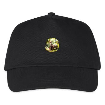 Osterhase - Kinder Basecap - Schwarz - Vorne