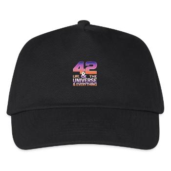 Life Universe Everything 42 réponses - Casquette de baseball Enfant - noir - Devant