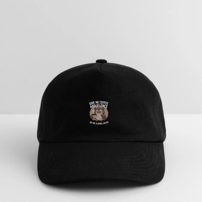 Kaffee Eule - geb mir Kaffee und Stille oder stirb Kinder Basecap