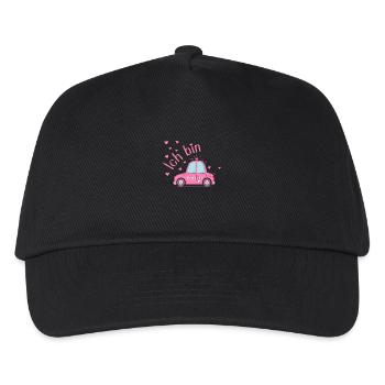 Polizeiauto Ich bin Geburtstag Rosa - Kinder Basecap - Schwarz - Vorne