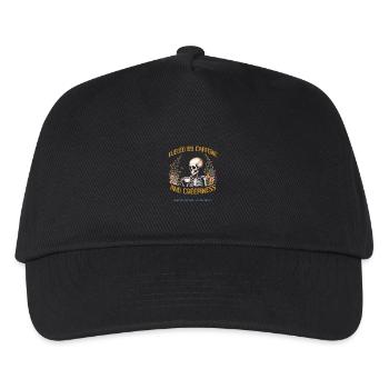 Fueled by coffee and creepiness - Kids’ Baseball Cap - black - Front