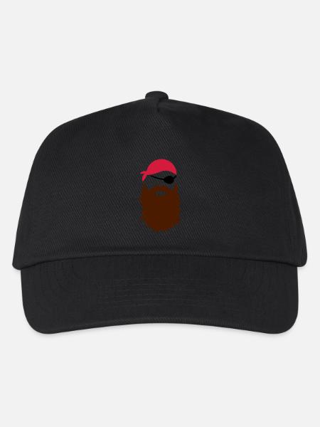 Pirat - Kinder Basecap - Schwarz