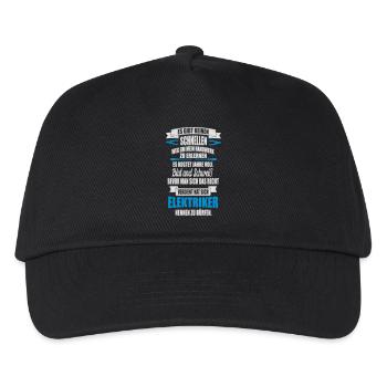 Elektriker Shirt - Nur für die besten - Kinder Basecap - Schwarz - Vorne