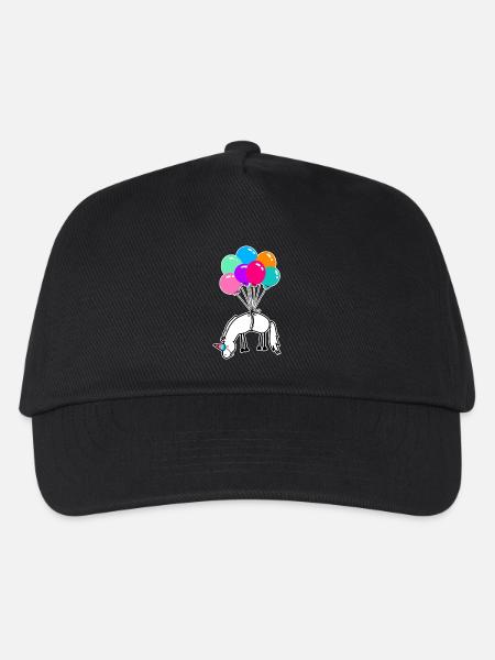 Ich bin ein Einhorn – Magisch Fantastisches Motiv - Kinder Basecap - Schwarz