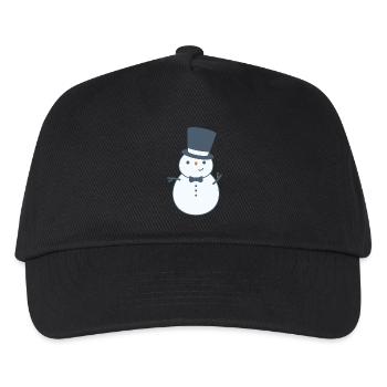Sir Schneemann - Kinder Basecap - Schwarz - Vorne