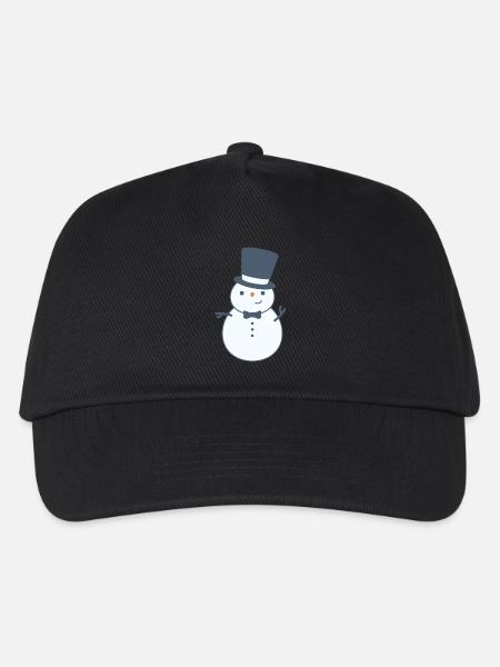 Sir Schneemann - Kinder Basecap - Schwarz