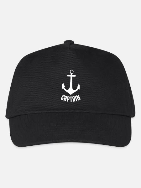 Captain - Kinder Basecap - Schwarz
