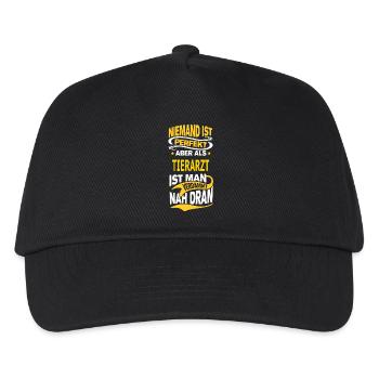 TIERARZT - Kinder Basecap - Schwarz - Vorne