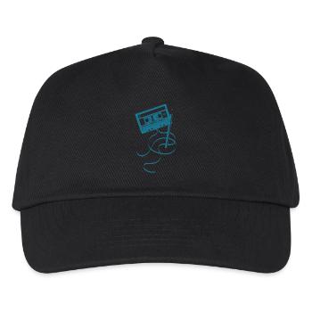 Cassette audio - Casquette de baseball Enfant - noir - Devant