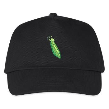 erbsen peas halloween gemuese vegetables9 - Kinder Basecap - Schwarz - Vorne