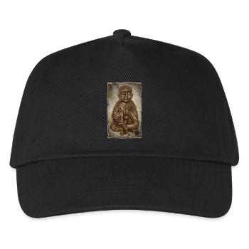 Buddhistischer Mönch - antique style - Kinder Basecap - Schwarz - Vorne