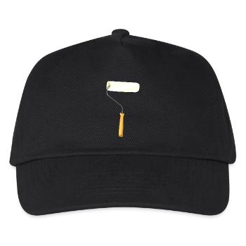 Maler Rolle - Kinder Basecap - Schwarz - Vorne