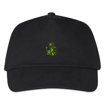 Abstrakte Pflanze - Blume - Flora - Kids’ Baseball Cap - black - Front