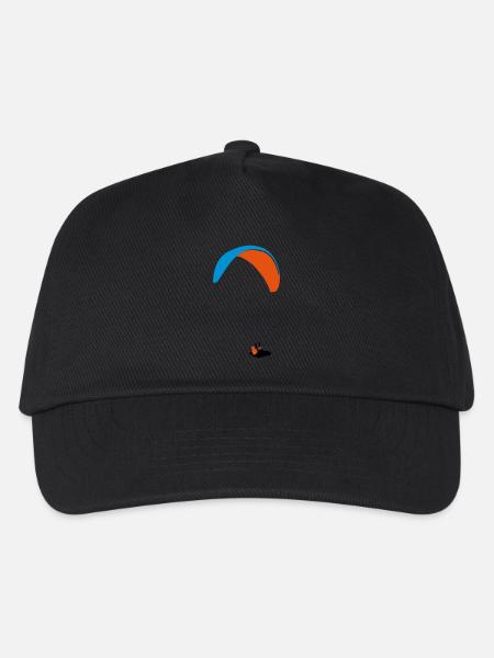 Paraglider - Gleitschirm XC - Kinder Basecap - Schwarz
