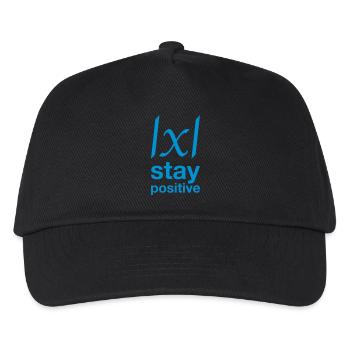 rester Nerdy mathématiques heureux succès positif - Casquette de baseball Enfant - noir - Devant
