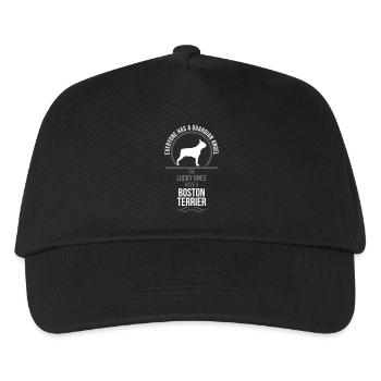 BOSTON TERRIER Guardian Angel Wilsigns - Kinder Basecap - Schwarz - Vorne