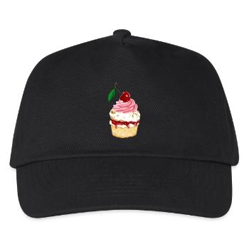 Schwarzwälder Kirschtörtchen - Kinder Basecap - Schwarz - Vorne