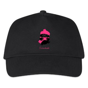 Un hibou / / Frosteule - Casquette de baseball Enfant - noir - Devant