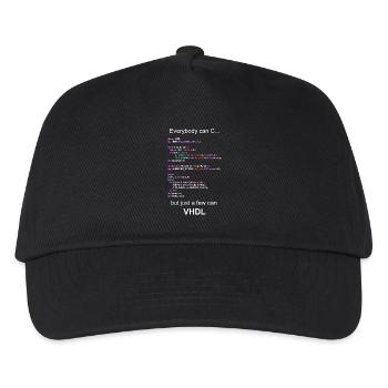 VHDL HDL FPGA Developer Electrical Engineering Engineer - Kids’ Baseball Cap - black - Front