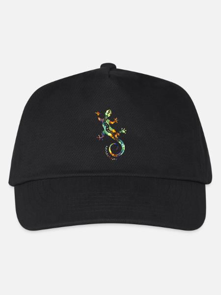 GECKO abstrakt bunt - Kinder Basecap - Schwarz