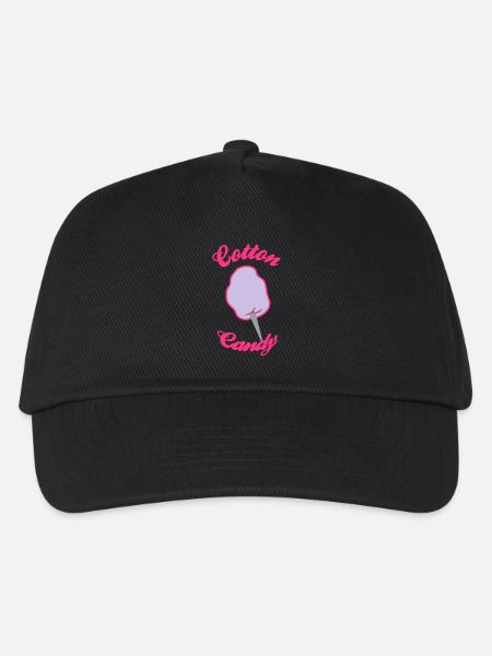 Zuckerwatte - Kinder Basecap - Schwarz
