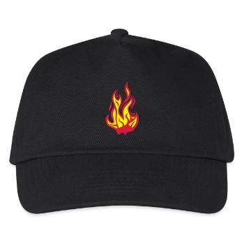 flame fire flame fire llama fiamma 1310 - Kids’ Baseball Cap - black - Front
